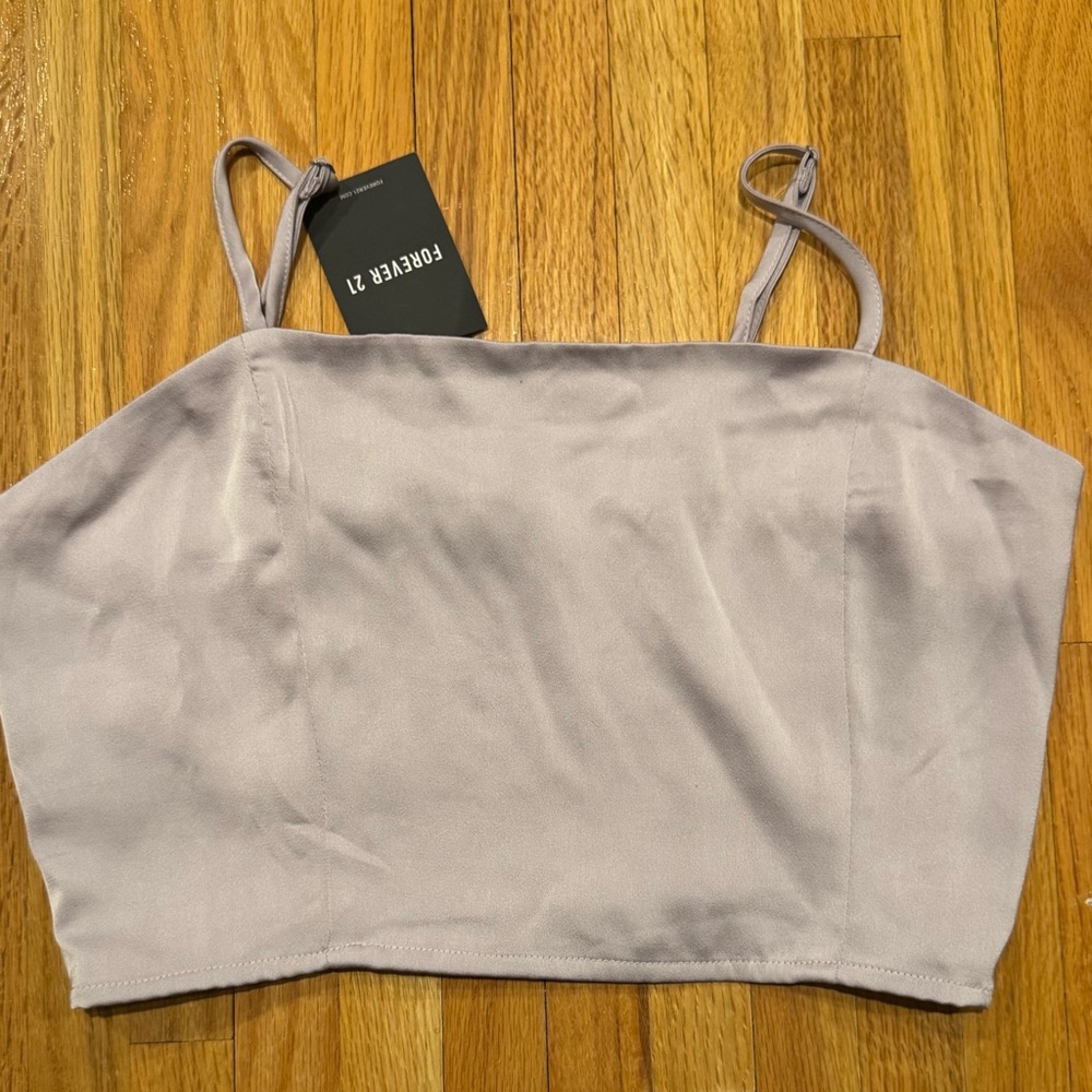 Forever 21 Lavender Spaghetti Strap Crop Top N